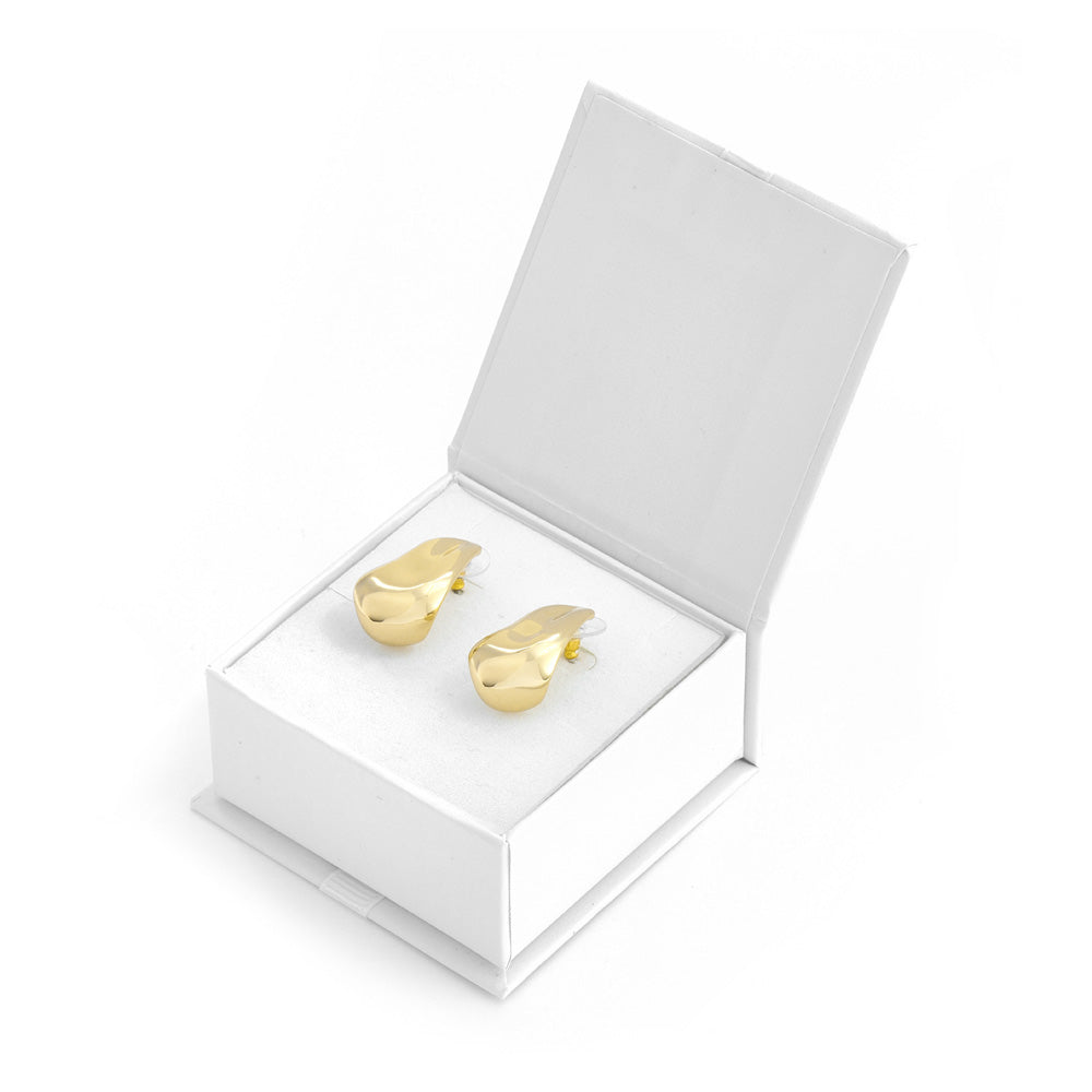 Aros argollas elba dorado claro