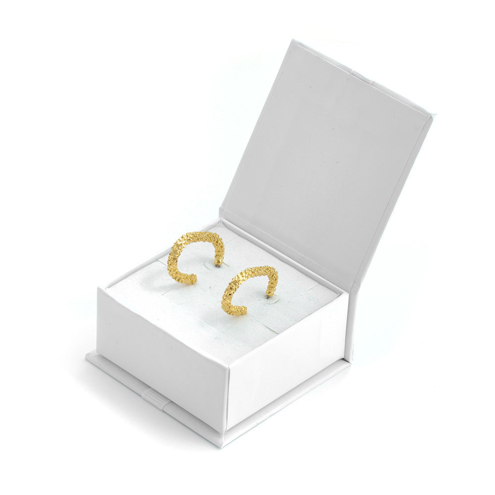 Aros argollas neus dorado claro