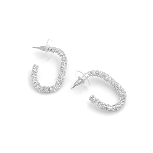 Aros argollas neus plateado