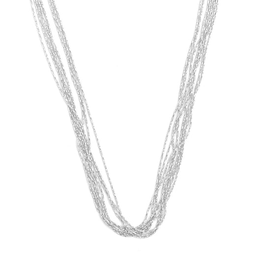 Collar clara plateado