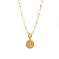 Collar con colgante yasmin dorado claro