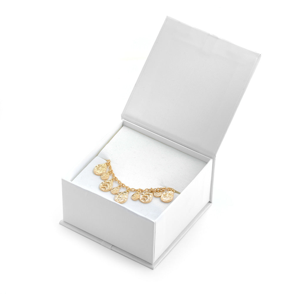 Pulsera con colgante nadia dorado claro