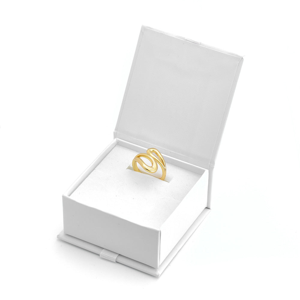 Anillo infinity dorado claro