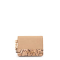 Tarjetero con ventana exterior adeline beige oscuro
