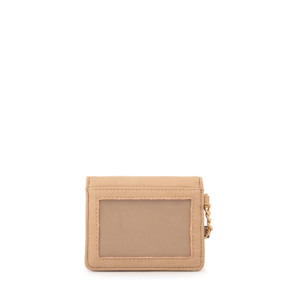 Tarjetero con ventana exterior adeline beige oscuro