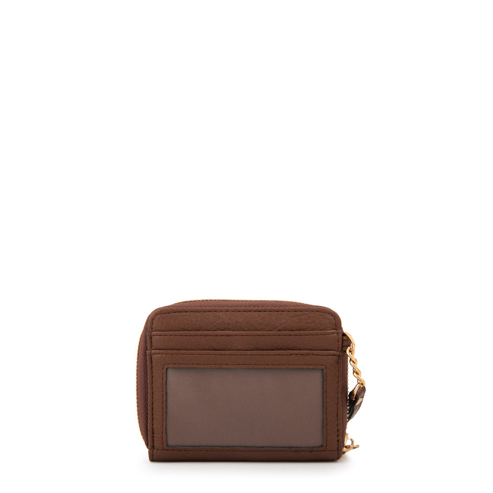 Billetera estuche adeline pequeña café