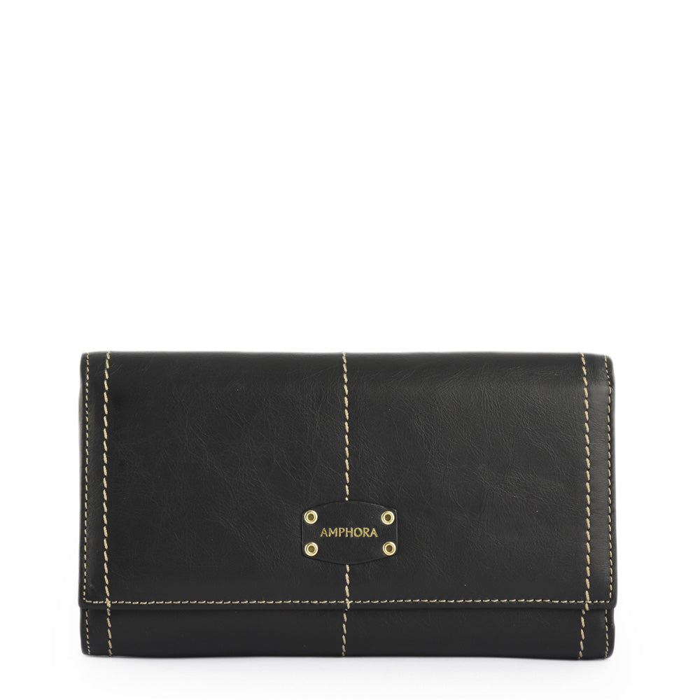 amphora le eyelet chequera doble negro