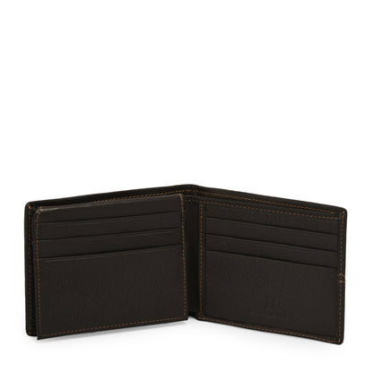 Billetera con aleta frankfurt pequeña café oscuro