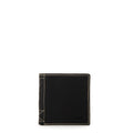 Billetera con flap bremen cuero negro