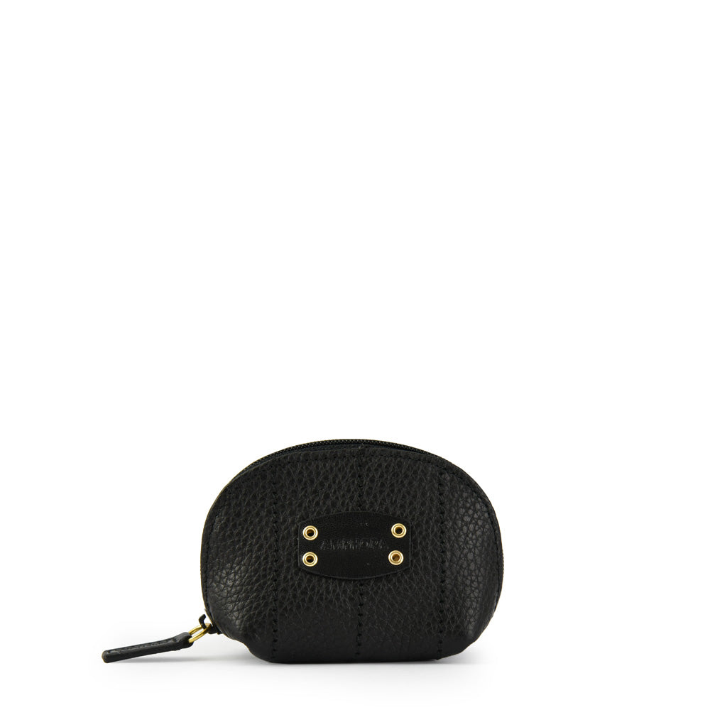 amphora new eyelet monedero oval pequeña negro