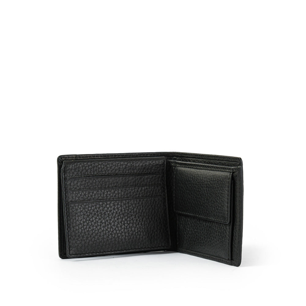 Billetera hernan cuero negro