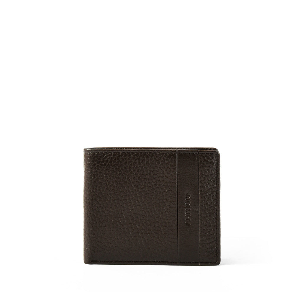 Billetera hernan cuero café oscuro