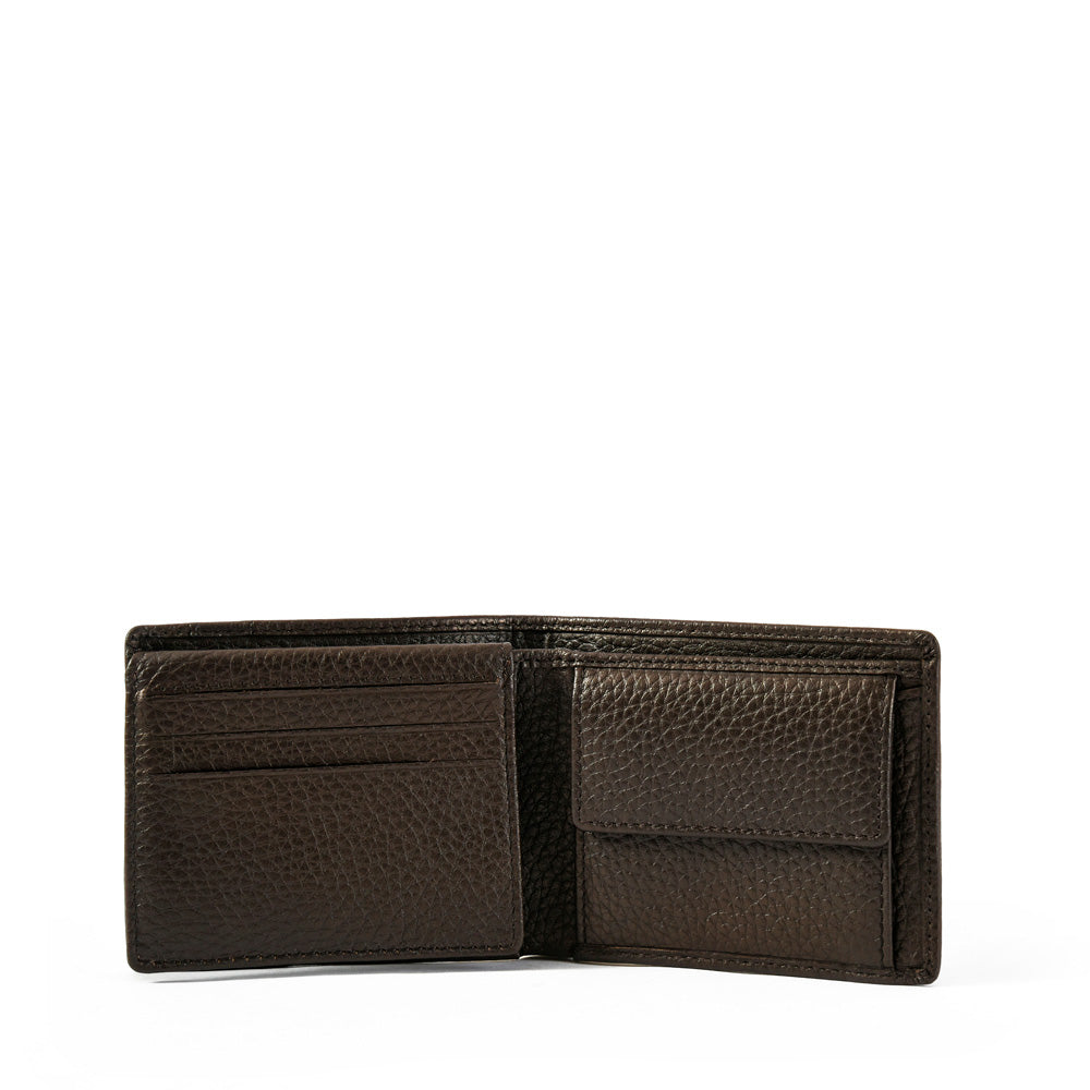 Billetera hernan cuero café oscuro