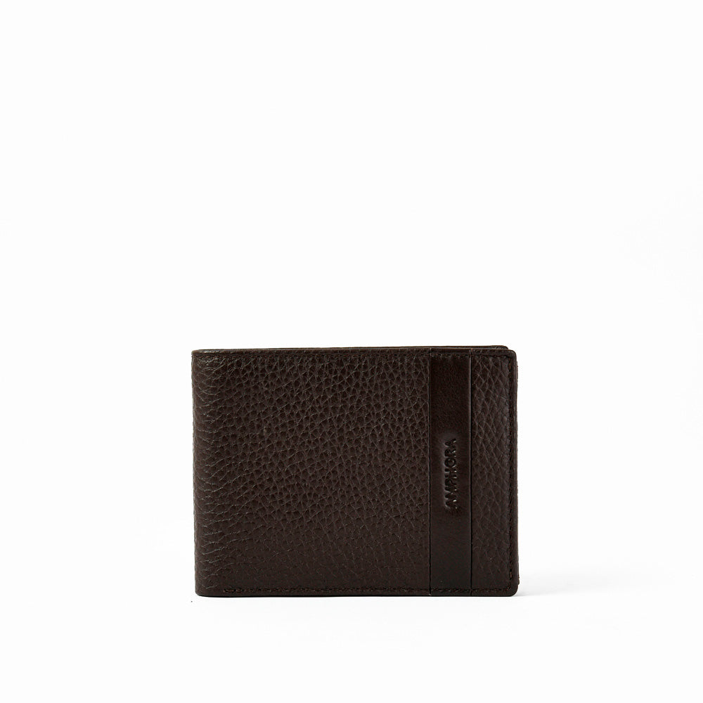 Billetera hernan cuero café oscuro
