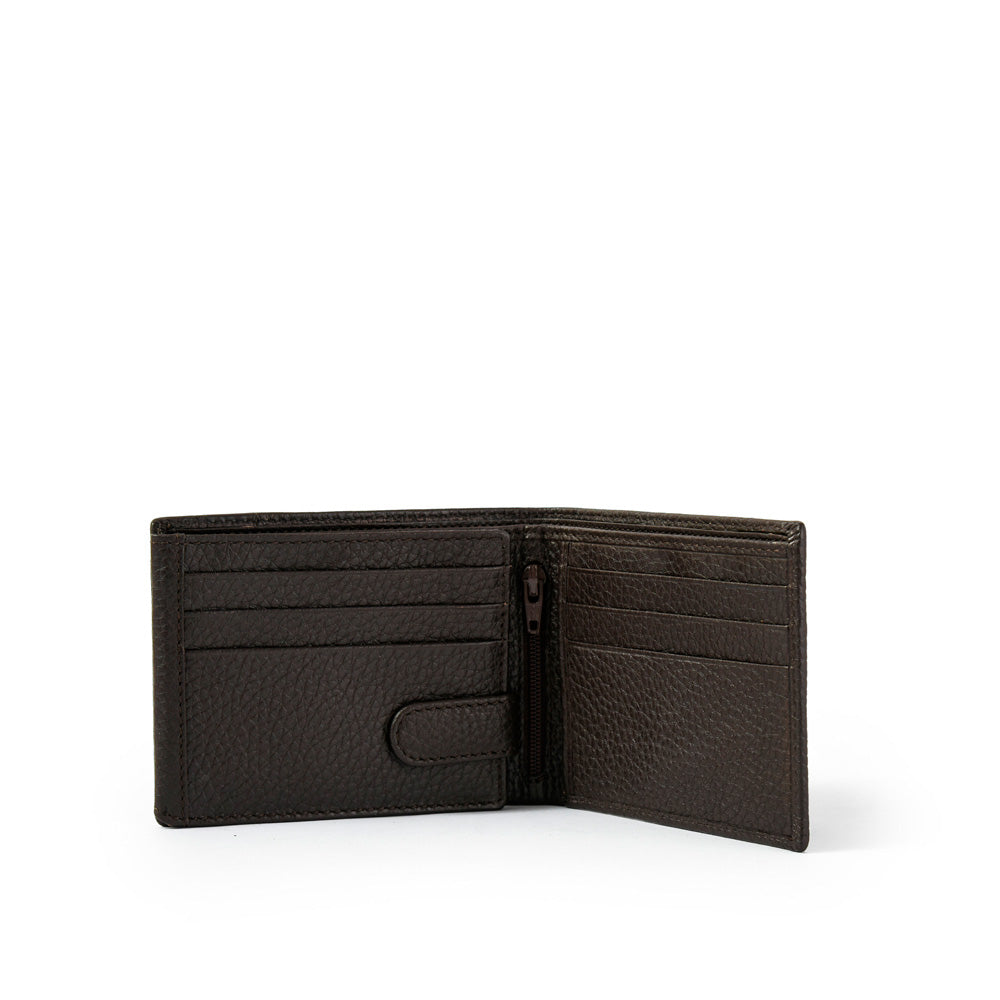 Billetera hernan cuero café oscuro