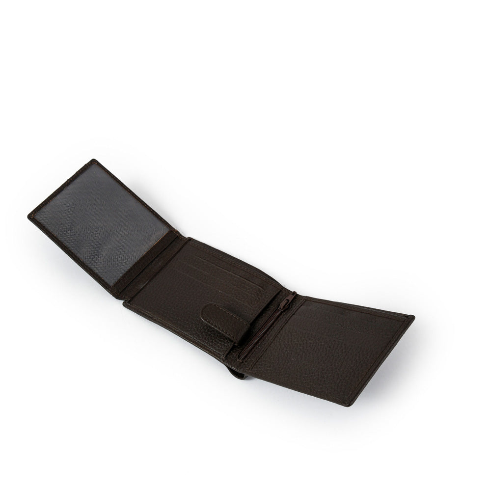 Billetera hernan cuero café oscuro