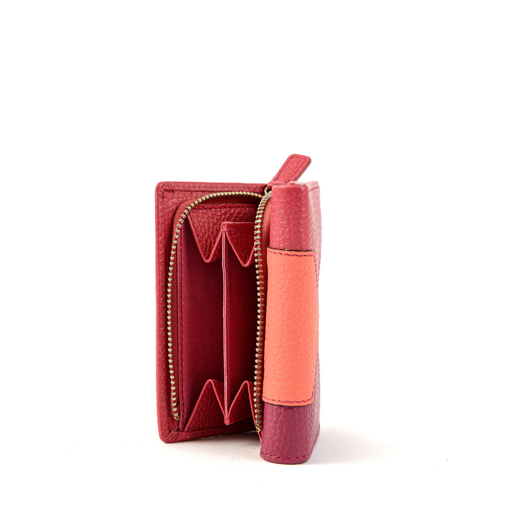 Billetera citron cierre exterior pequeña fucsia