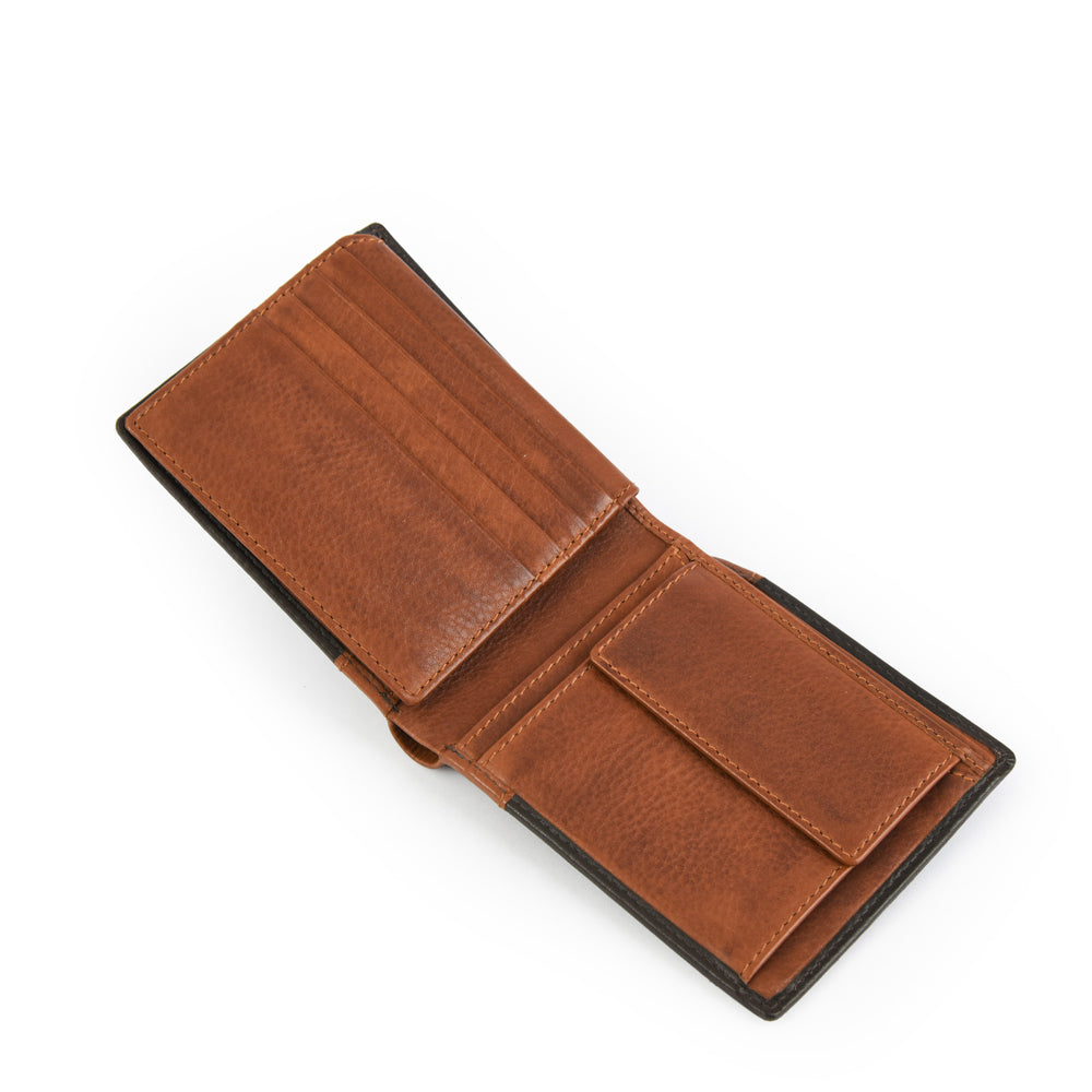 Billetera camilo cuero café oscuro