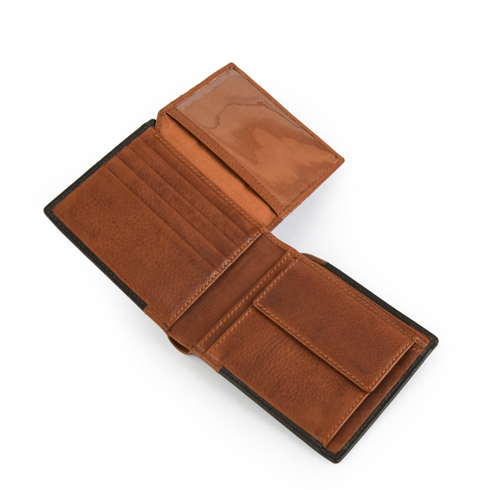 Billetera camilo cuero café oscuro