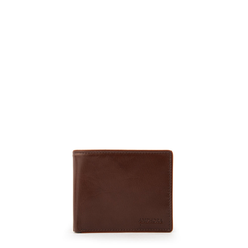 Billetera camille cuero café