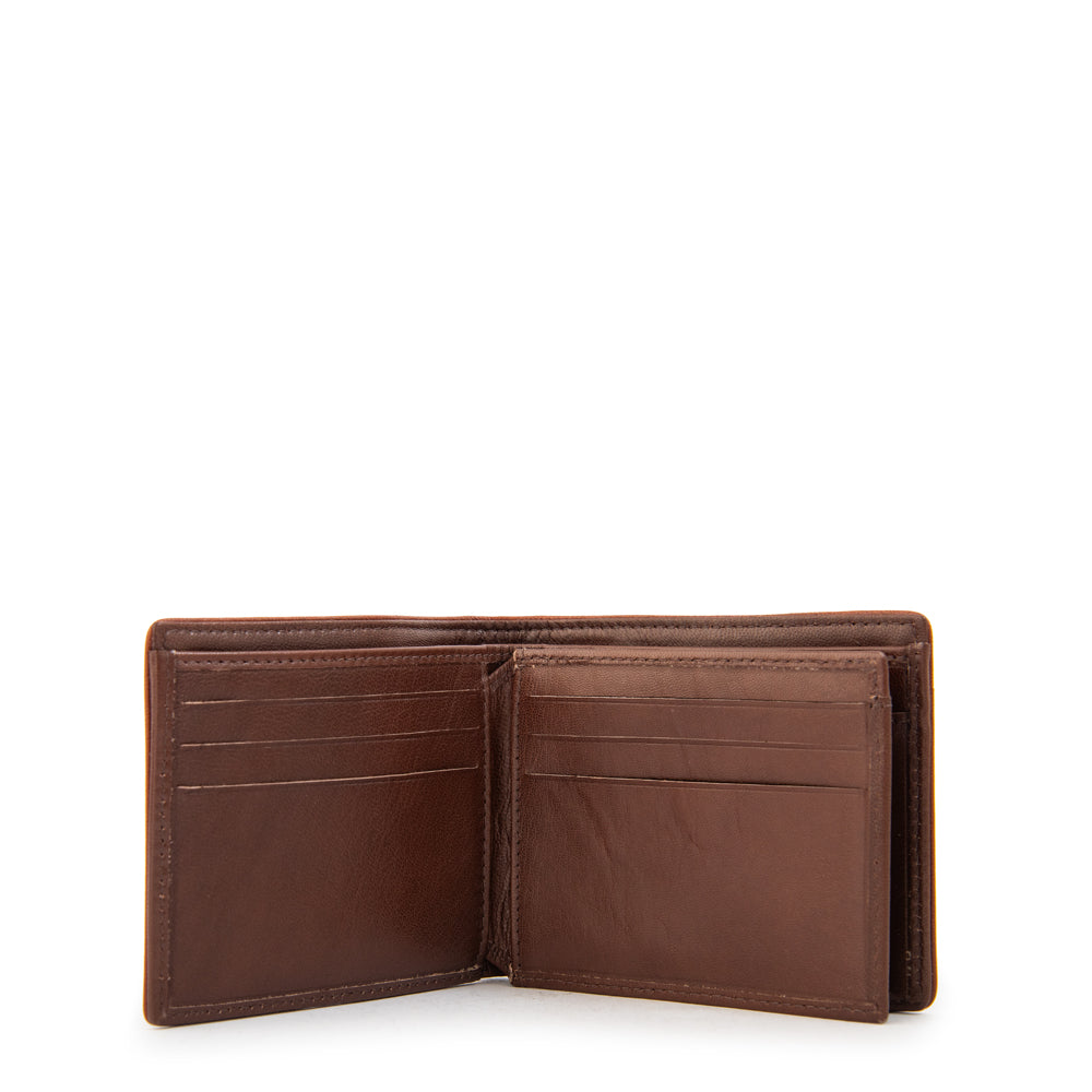 Billetera camille cuero café