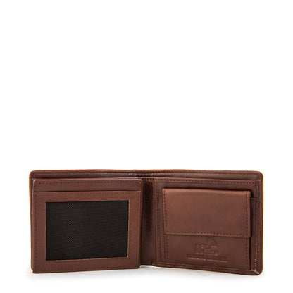 Billetera camille cuero café