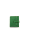 Billetera tarjetero dara cuero verde oliva