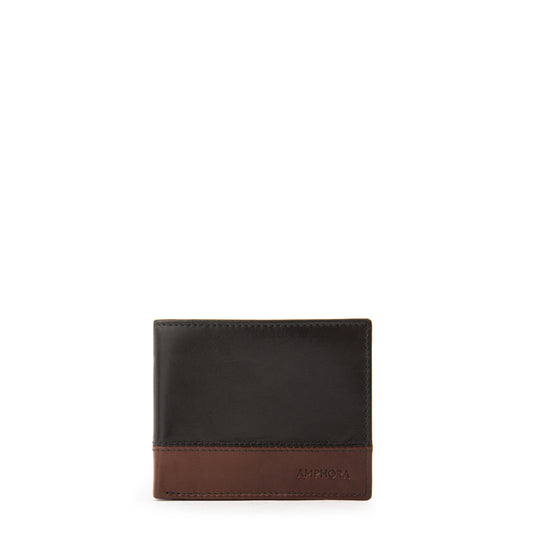 Billetera aike cuero negro