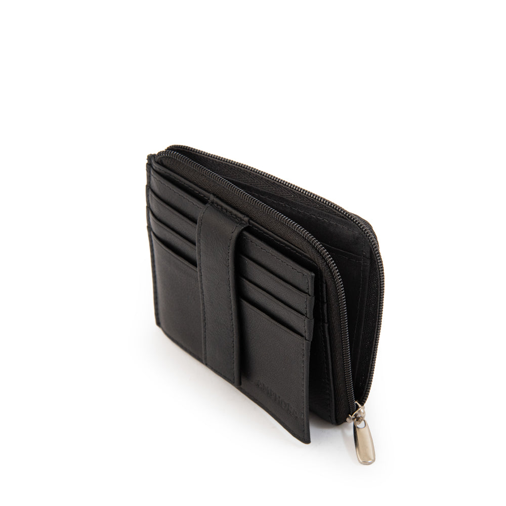 Billetera beth cuero negro