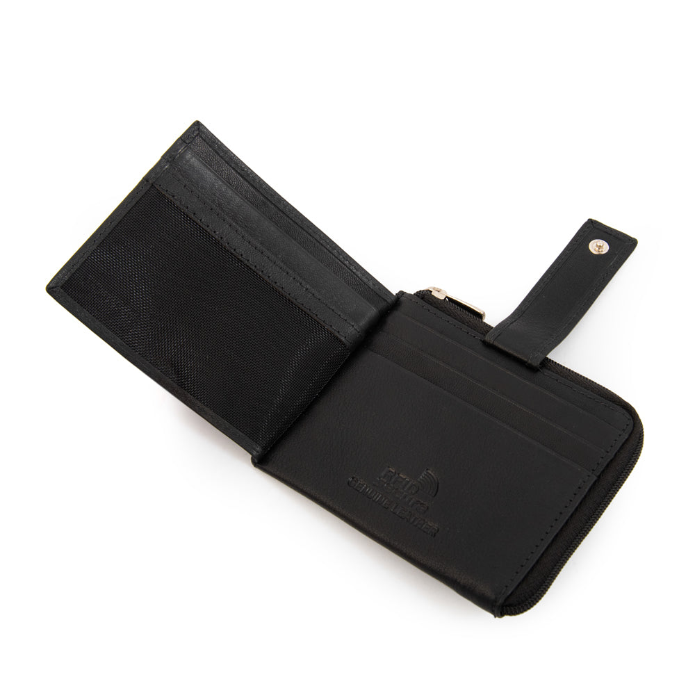 Billetera beth cuero negro