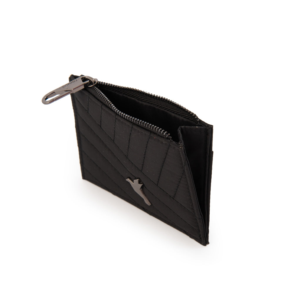 Tarjetero con ventana sarina pequeña negro