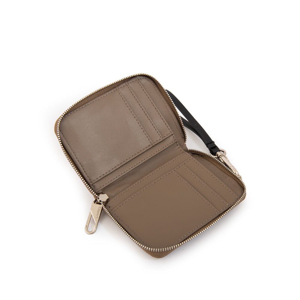 Billetera kael pequeña plateado oscuro