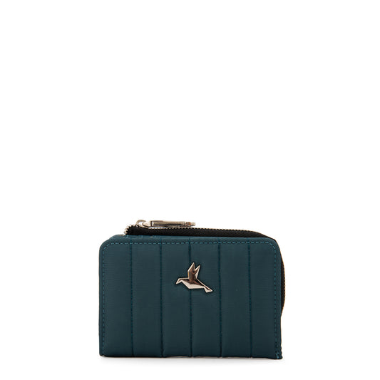 Billetera pequeña lizel petroleo oscuro