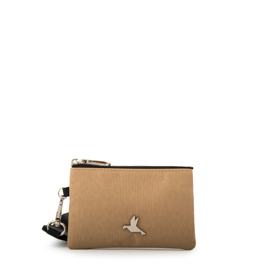 Monedero pequeña school beige