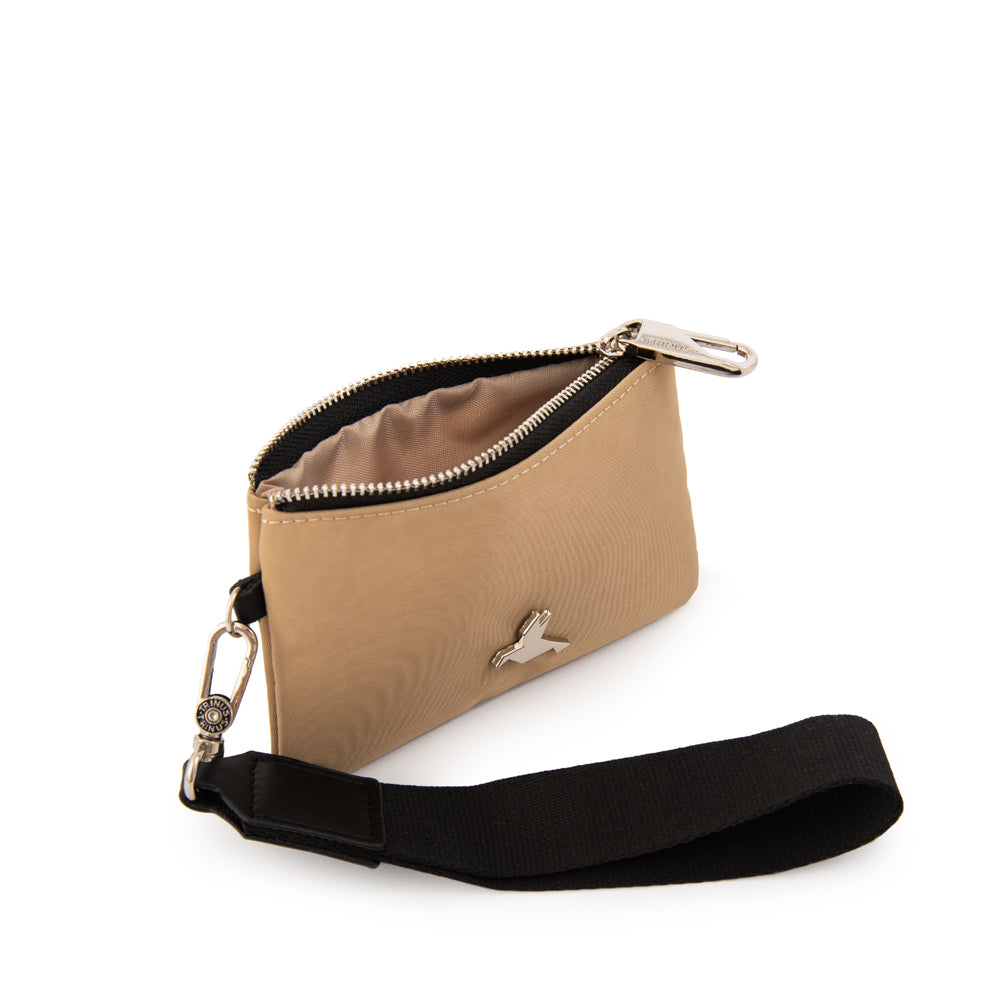 Monedero school pequeña beige
