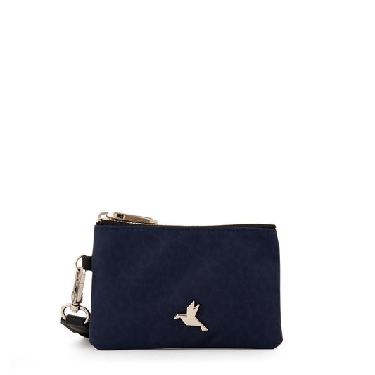 Monedero pequeña school denim