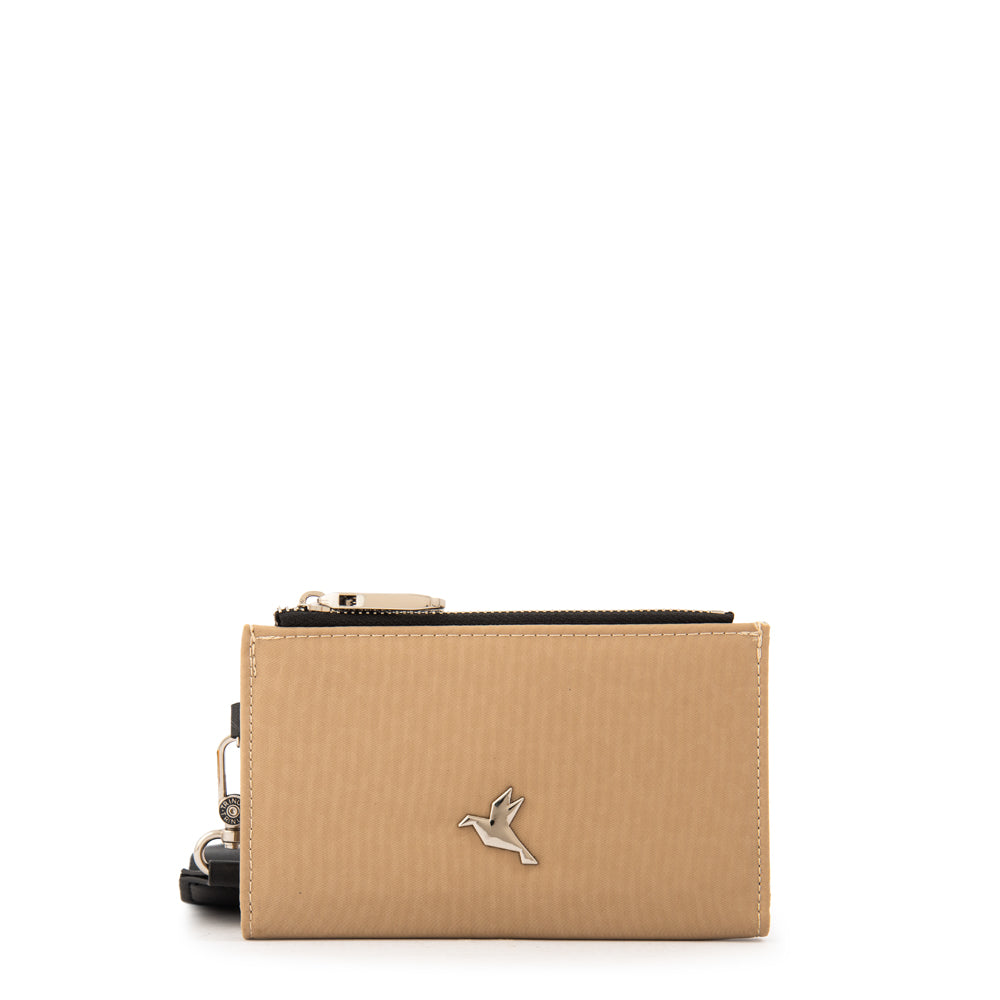 Billetera school pequeña beige