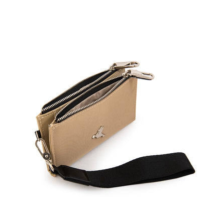 Billetera pequeña school beige