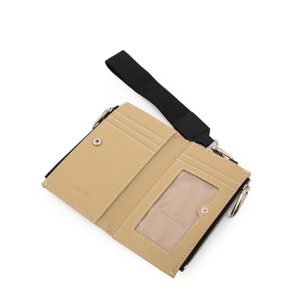 Billetera school pequeña beige