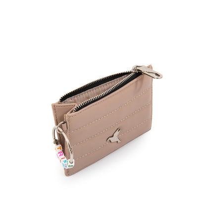 Tarjetero monedero galadri pequeña beige