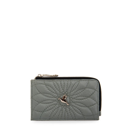 Billetera con cierre carlota mediana verde oliva