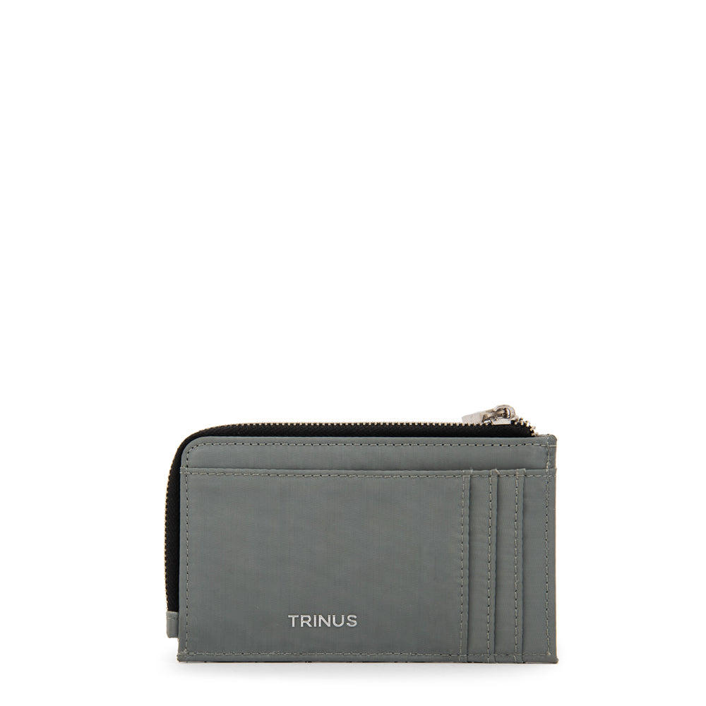 Billetera con cierre carlota mediana verde oliva