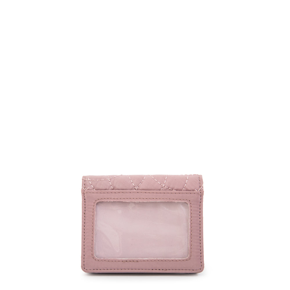 Tarjetero carlota pequeña rosa viejo