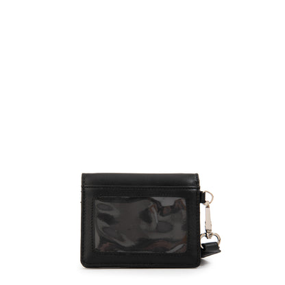 Tarjetero monserrat pequeña negro
