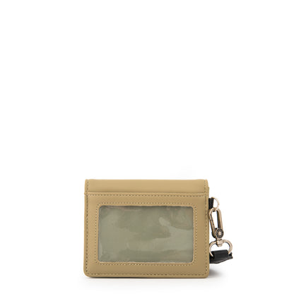 Tarjetero monserrat pequeña verde oliva