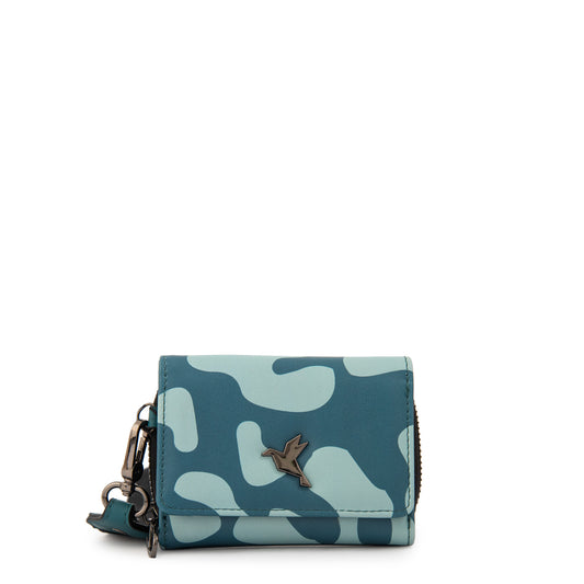 Billetera zigor pequeña turquesa