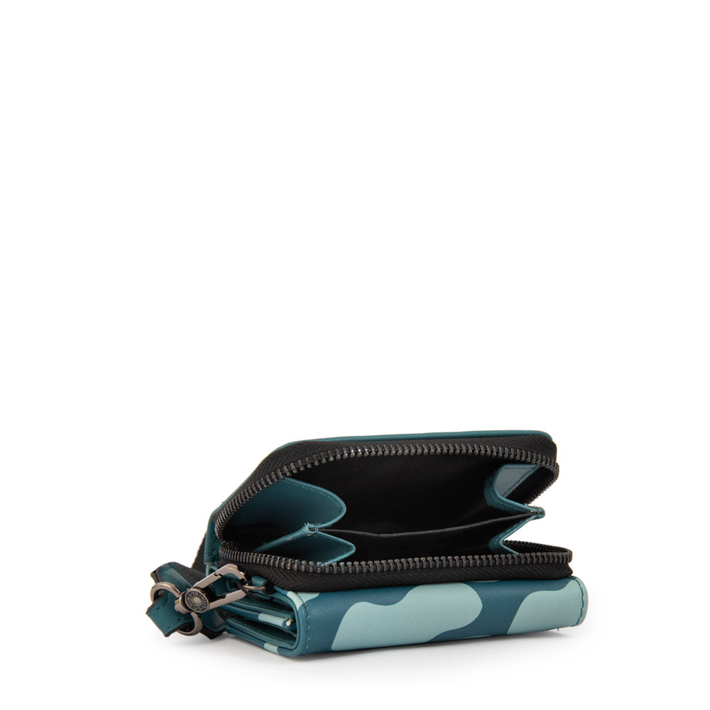 Billetera zigor pequeña turquesa