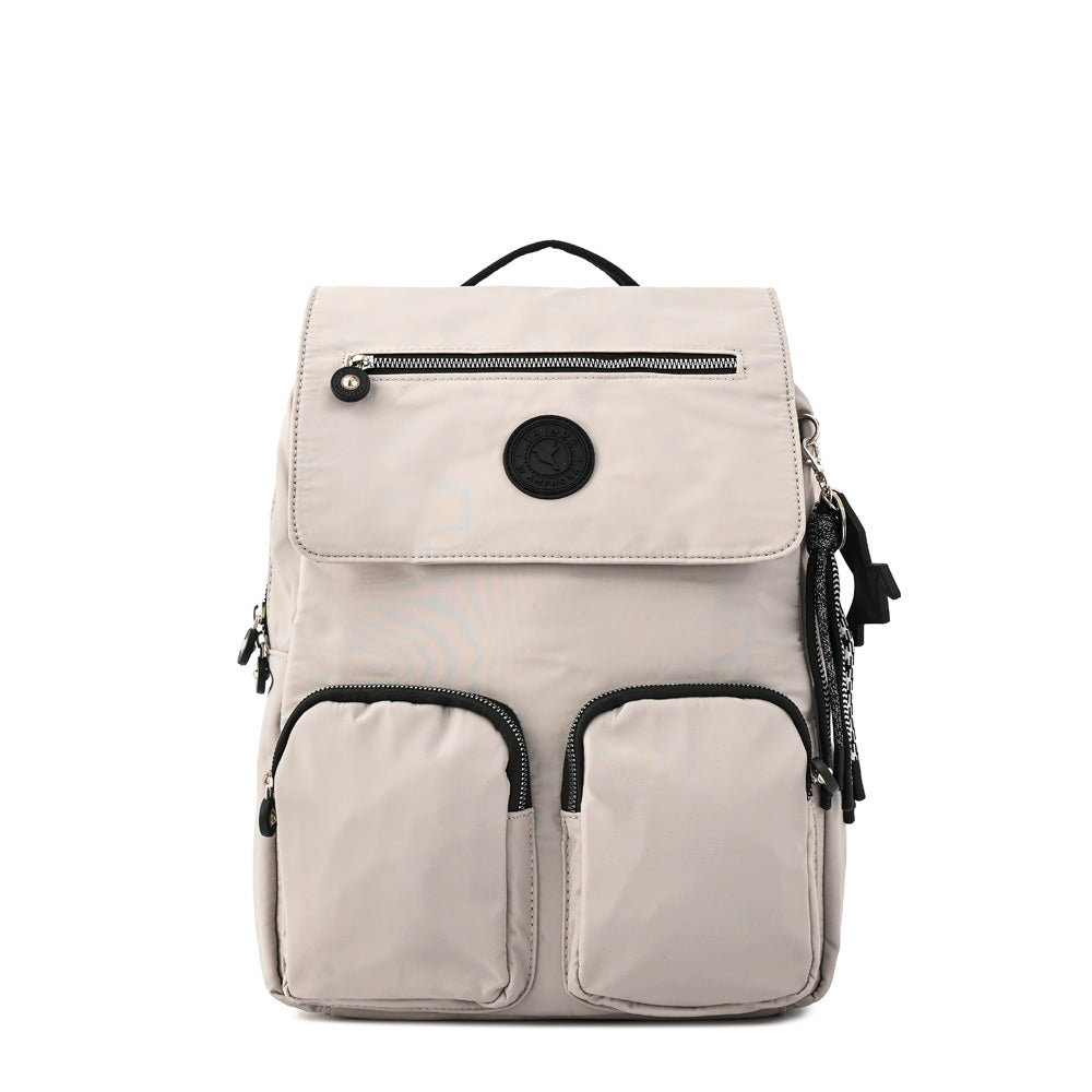 Mochila Porta Notebook kairi gris claro