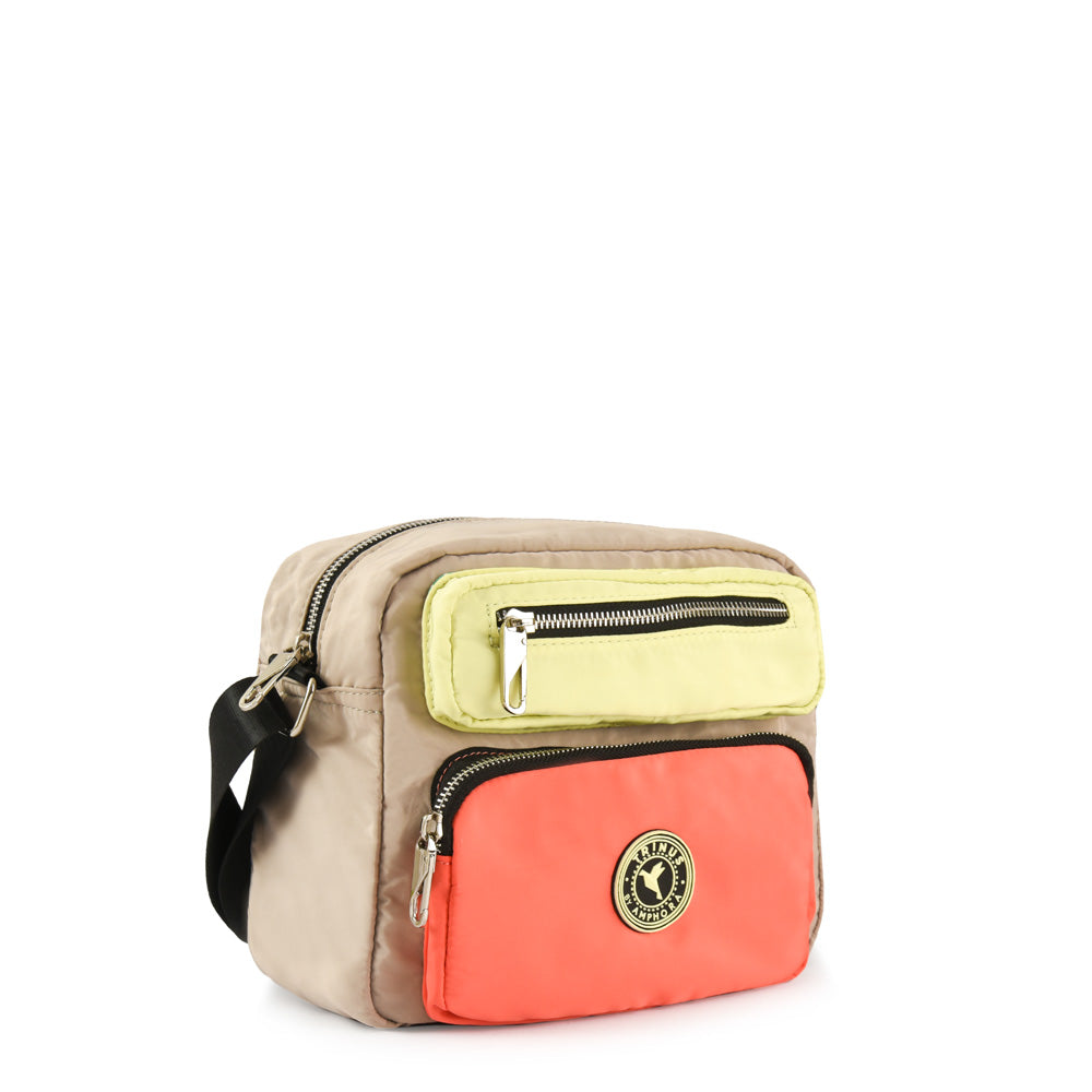 Cartera bandolera silvie mediana taupe