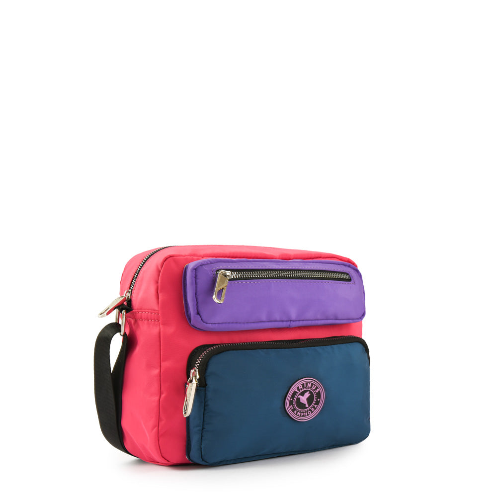 Cartera bandolera silvie mediana fucsia